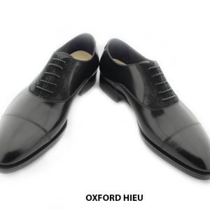 [Outlet size 44] Giày da nam phối da lộn Oxford HIEU 004