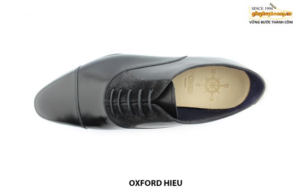 [Outlet size 44] Giày da nam phối da lộn Oxford HIEU 002