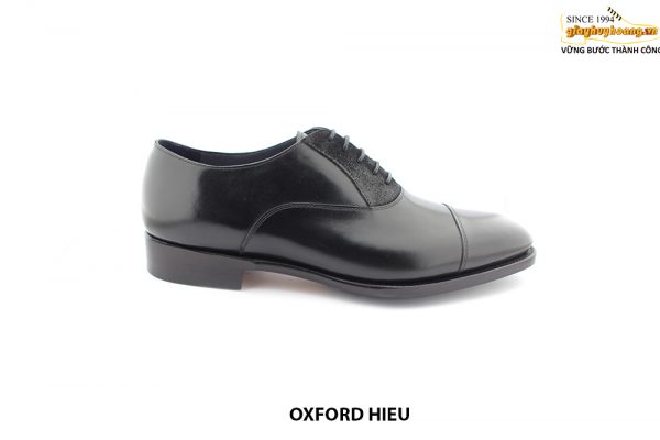 [Outlet size 44] Giày da nam phối da lộn Oxford HIEU 001