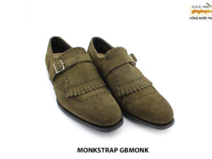 [Outlet size 40.5] Giày da nam da lộn monkstrap GB 003