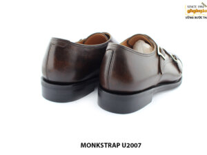 [Outlet] Giày da nam đánh màu Patina tuyệt đẹp monkstrap U2007 005