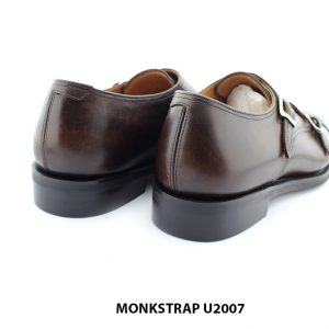 [Outlet] Giày da nam đánh màu Patina tuyệt đẹp monkstrap U2007 005