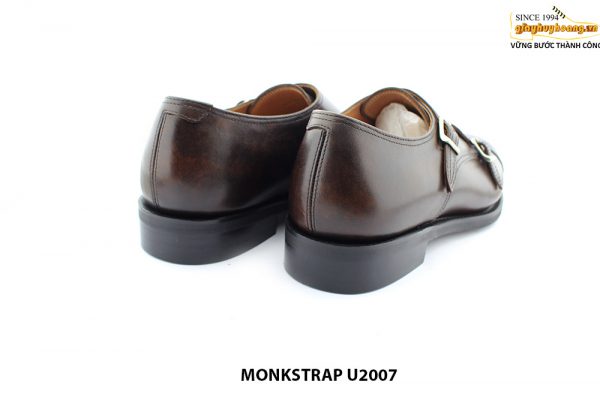 [Outlet] Giày da nam đánh màu Patina tuyệt đẹp monkstrap U2007 005
