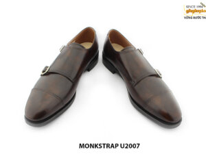 [Outlet] Giày da nam đánh màu Patina tuyệt đẹp monkstrap U2007 004