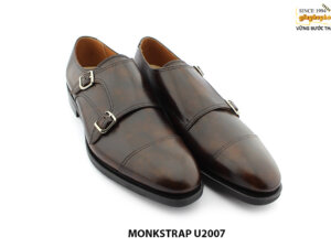 [Outlet] Giày da nam đánh màu Patina tuyệt đẹp monkstrap U2007 003