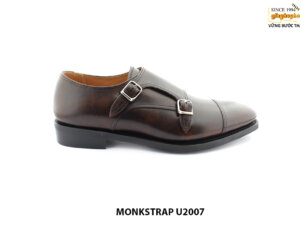 [Outlet] Giày da nam đánh màu Patina tuyệt đẹp monkstrap U2007 001