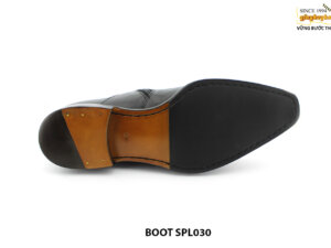 [Outlet size 40] Giày da nam cổ cao khóa kéo zip boot SPL030 005