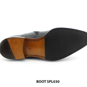 [Outlet size 40] Giày da nam cổ cao khóa kéo zip boot SPL030 005