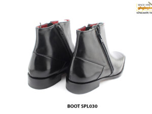 [Outlet size 40] Giày da nam cổ cao khóa kéo zip boot SPL030 004