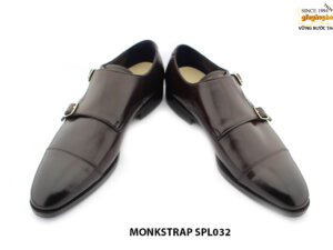 [Outlet size 40] Giày da nam hàng hiệu thủ công Monkstrap SPL032 004