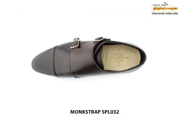 [Outlet size 40] Giày da nam hàng hiệu thủ công Monkstrap SPL032 002