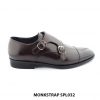 [Outlet size 40] Giày da nam hàng hiệu thủ công Monkstrap SPL032 001
