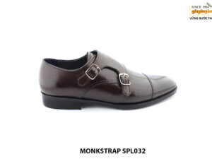 [Outlet size 40] Giày da nam hàng hiệu thủ công Monkstrap SPL032 001