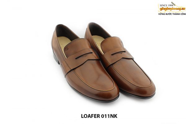 [Outlet size 41] Giày lười da nam màu vàng bò Loafer 011NK 001