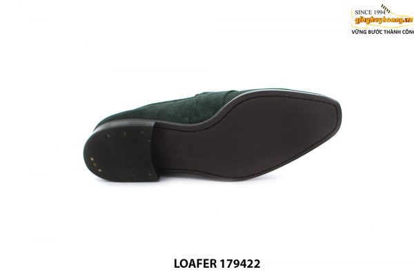 [Outlet size 41] Giày lười da lộn nam xanh loafer 179422 006