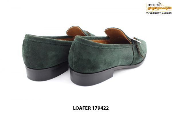 [Outlet size 41] Giày lười da lộn nam xanh loafer 179422 005