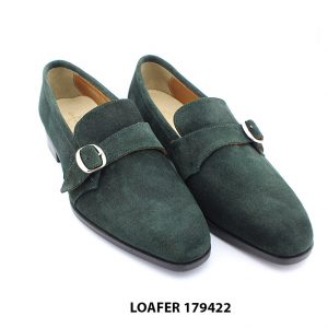 [Outlet size 41] Giày lười da lộn nam xanh loafer 179422 003