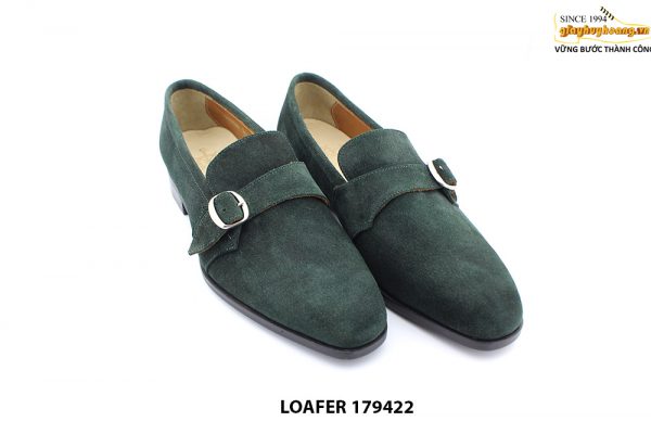 [Outlet size 41] Giày lười da lộn nam xanh loafer 179422 003