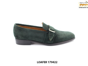 [Outlet size 41] Giày lười da lộn nam xanh loafer 179422 001