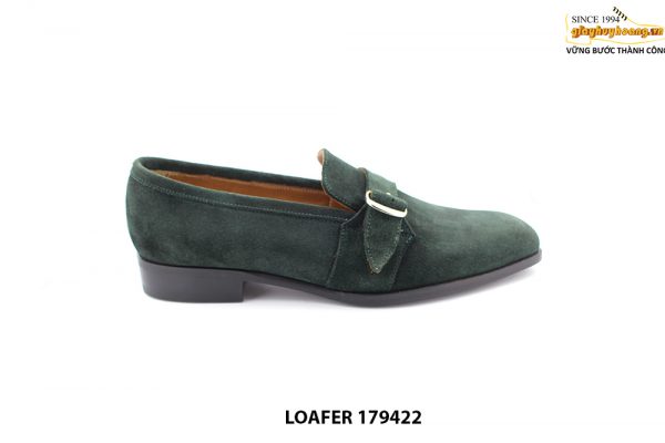 [Outlet size 41] Giày lười da lộn nam xanh loafer 179422 001