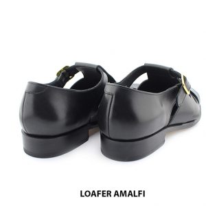 [Outlet size 39.5] Giày da nam đen thoáng mát Loafer AMALFI 005