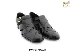 [Outlet size 39.5] Giày da nam đen thoáng mát Loafer AMALFI 003