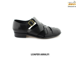 [Outlet size 39.5] Giày da nam đen thoáng mát Loafer AMALFI 001