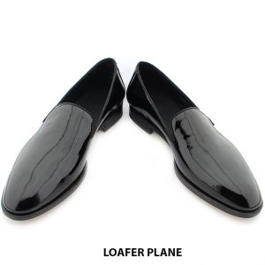 [Outlet size 41] Giày da nam đen sáng bóng Loafer PLANE 003