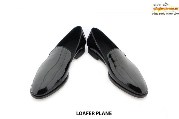 [Outlet size 41] Giày da nam đen sáng bóng Loafer PLANE 003