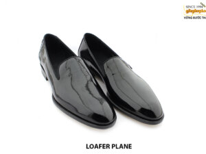[Outlet size 41] Giày da nam đen sáng bóng Loafer PLANE 002