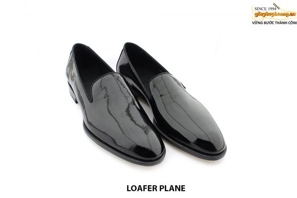 [Outlet size 41] Giày da nam đen sáng bóng Loafer PLANE 002