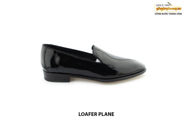 [Outlet size 41] Giày da nam đen sáng bóng Loafer PLANE 001