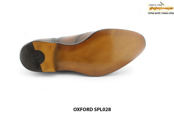 [Outlet size 44] Giày da nam từ da bò con Oxford SPL028 006