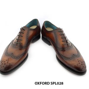 [Outlet size 44] Giày da nam từ da bò con Oxford SPL028 004