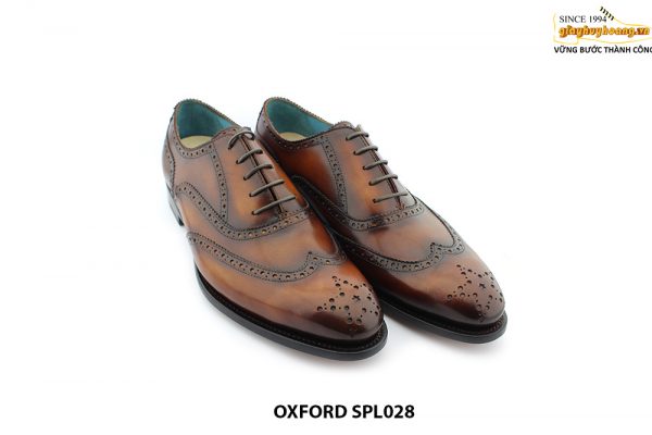 [Outlet size 44] Giày da nam từ da bò con Oxford SPL028 003