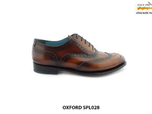 [Outlet size 44] Giày da nam từ da bò con Oxford SPL028 001