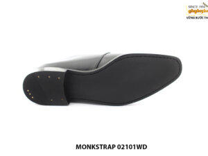 [Outlet size 44.45] Giày da nam đế cao su Monkstrap 02101WD 005