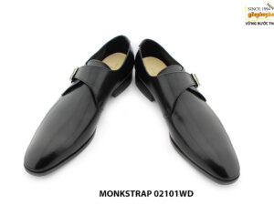 [Outlet size 44.45] Giày da nam đế cao su Monkstrap 02101WD 003