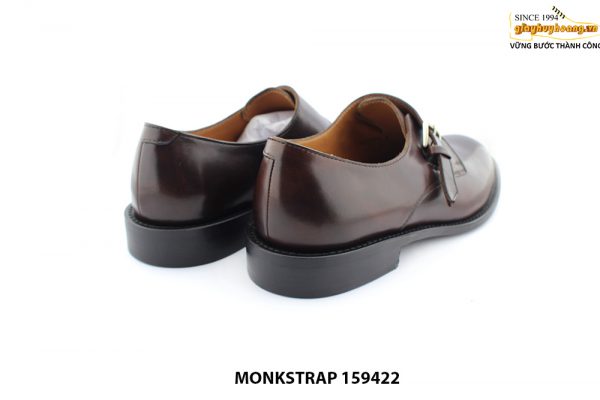 [Outlet size 43] Giày da nam mũi tròn Single Monkstrap 159422 005