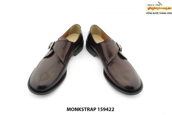 [Outlet size 43] Giày da nam mũi tròn Single Monkstrap 159422 004