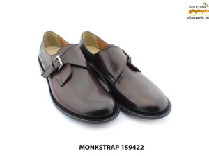 [Outlet size 43] Giày da nam mũi tròn Single Monkstrap 159422 003