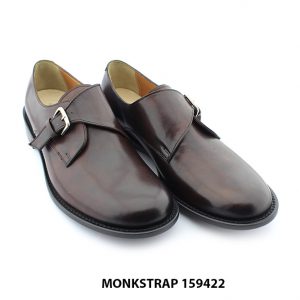 [Outlet size 43] Giày da nam mũi tròn Single Monkstrap 159422 003