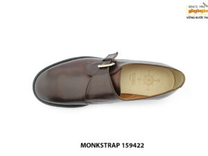 [Outlet size 43] Giày da nam mũi tròn Single Monkstrap 159422 002