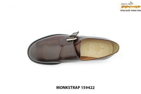 [Outlet size 43] Giày da nam mũi tròn Single Monkstrap 159422 002
