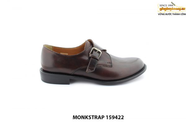 [Outlet size 43] Giày da nam mũi tròn Single Monkstrap 159422 001