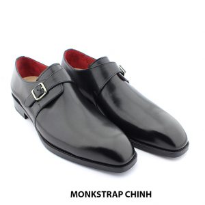 [Outlet size 40] Giày tây da nam phong cách Monkstrap CHINH 003
