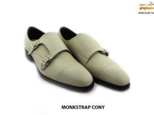 [Outlet size 43] Giày da nam da mộc được chọn màu monkstrap CONY 002