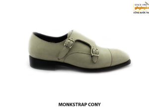 [Outlet size 43] Giày da nam da mộc được chọn màu monkstrap CONY 001