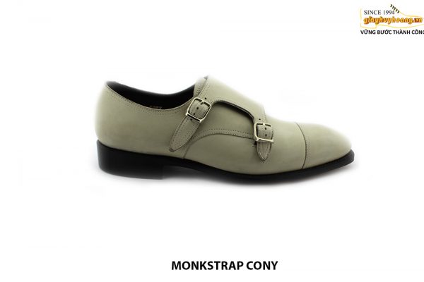 [Outlet size 43] Giày da nam da mộc được chọn màu monkstrap CONY 001