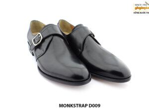 [Outlet size 41] Giày da nam hàng hiệu đế da bò Monkstrap D009 006